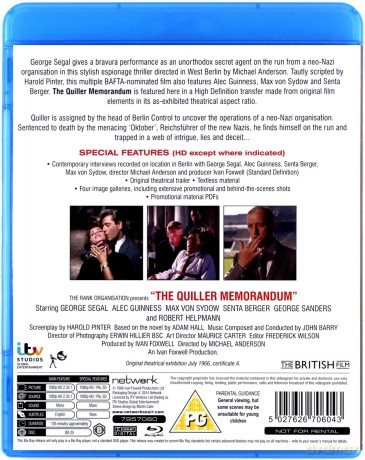 The Quiller Memorandum (Misja Quillera) [Blu-Ray]