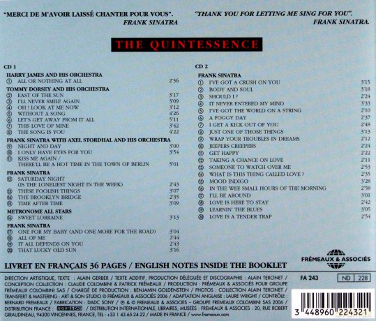 Frank Sinatra: The Quintessence: New York-Hollywood 1939-1955 [2CD]