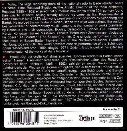 Hans Rosbaud: The Rarest Recordings [CD]