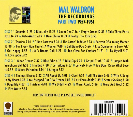 Mal Waldron: The Recordings 1957-1961 [4CD]