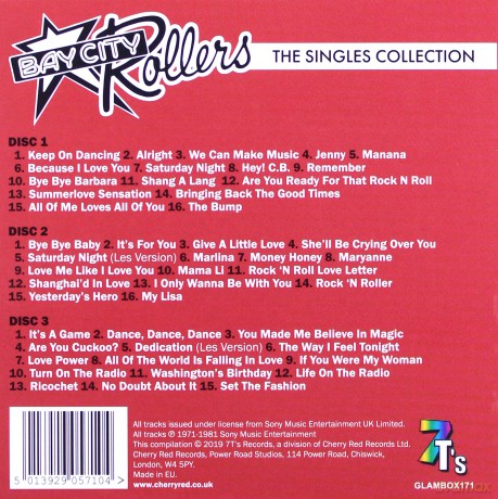 Bay City Rollers: The Singles Collection [3CD]