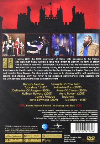 Rick Wakeman: The Six Wives Of Henry Viii [DVD]