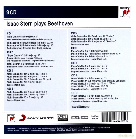 Isaac Stern: Isaac Stern Plays Beethoven - Sony Classical Masters [9CD]