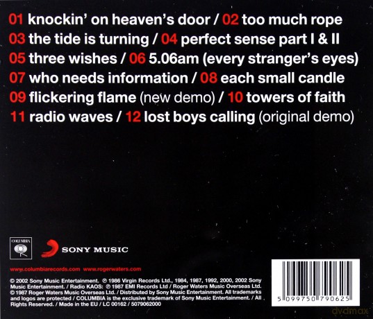 Roger Waters: Flickering Flame - The Solo Years Volume 1 [CD]