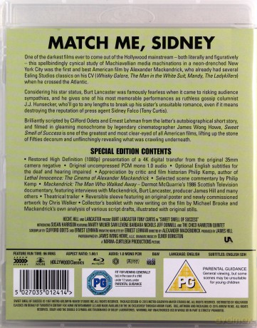 The Sweet Smell Of Success (Słodki smak sukcesu) [Blu-Ray]