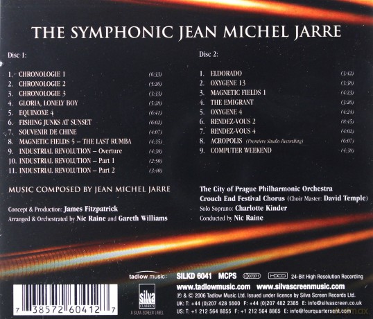 City Of Prague Philharmonic Orchestra: The Symphonic Jean Michel Jarre [2CD]