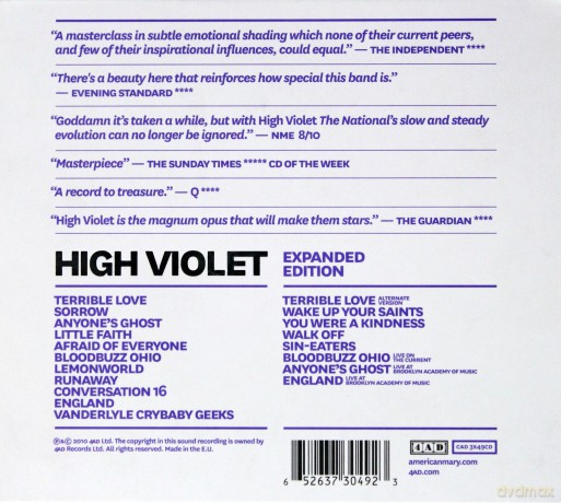 The National: High Violet (Expanded Edition) (digipack) [2CD]