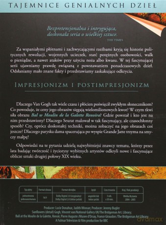 Historia Wielkich Dzieł. Seria 2. Impresjonizm i postimpresjonizm: Auguste Renoir / Georges Seurat / Vincent van Gogh (BBC) [BOX] [3DVD]