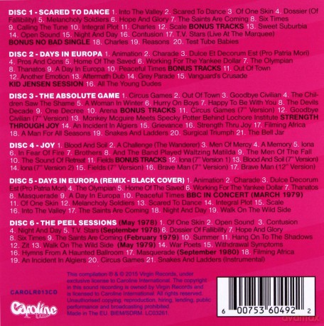 Skids: The Virgin Years [6CD]