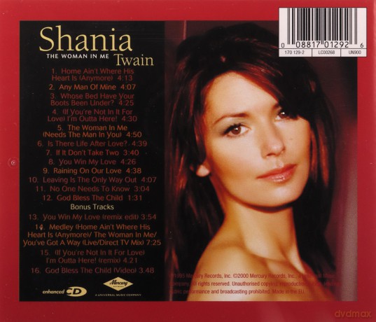 Shania Twain: The Woman In Me [CD]