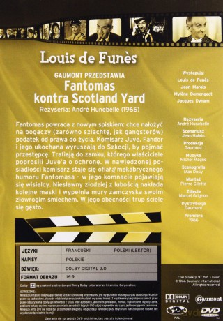 Kolekcja Filmowa 21: Fantomas kontra Scotland Yard [DVD]