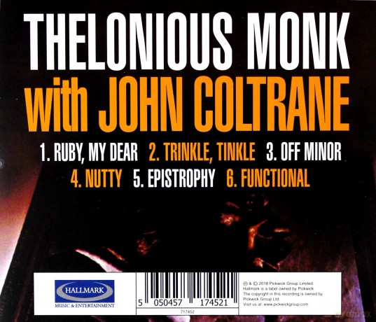 Thelonious Monk: Thelonious Monk With John Coltrane [CD]
