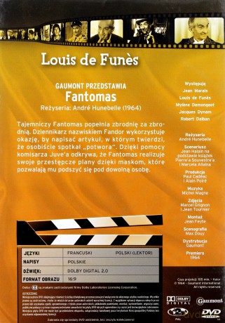 Kolekcja Filmowa 16: Fantomas [DVD]