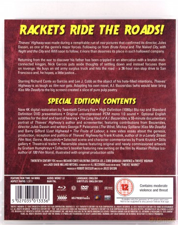 Thieves Highway (Złodziejski trakt) [Blu-Ray]+[DVD]