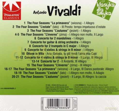 Klasyka Dla Smyka: Vivaldi (digipack) [CD]