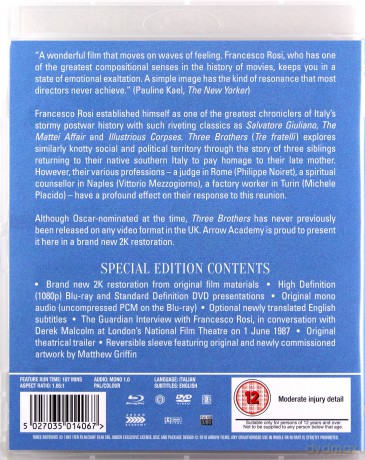 Three Brothers (Trzej bracia) [Blu-Ray]+[DVD]
