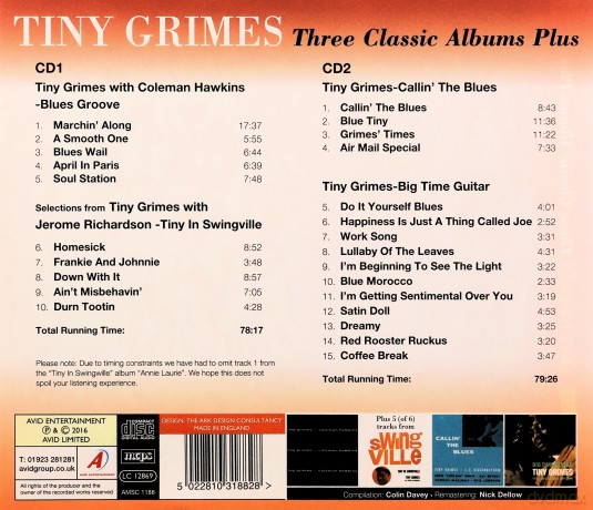 Tiny Grimes: Three Classic Albums [CD]