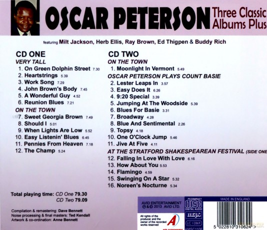 Oscar Peterson: Three Classic Albums Plus [2CD]