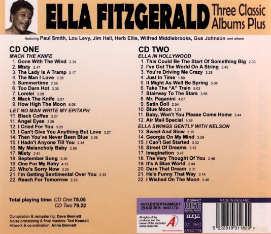 Ella Fitzgerald: Three Classic Albums Plus [2CD]