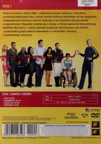 Glee sezon 1 Dysk 1 [DVD] 