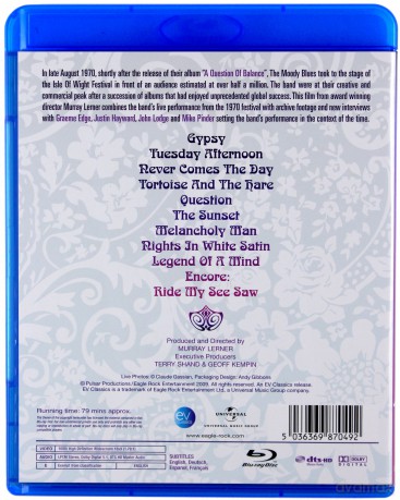 Moody Blues: Threshold Of A Dream Live At Isle Of [Blu-Ray]