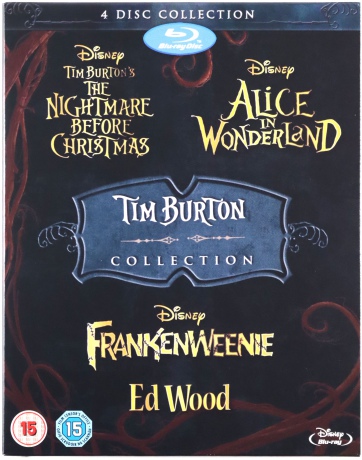 Tim Burton 4 Pack (Miasteczko Halloween / Alicja w Krainie Czarów / Frankenweenie / Ed Wood) [4xBlu-Ray]