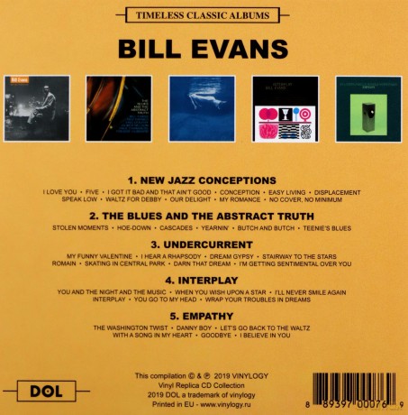Bill Evans: Timeless Classic Albums-Jazz Conceptions [5CD]