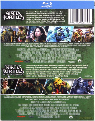 TMNT 2014 Out Of The Shadows (Wojownicze żółwie ninja / Wojownicze żółwie ninja: Wyjście z cienia) [2xBlu-Ray]