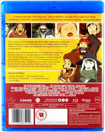 Tokyo Godfathers (Rodzice chrzestni z Tokio) [Blu-Ray]