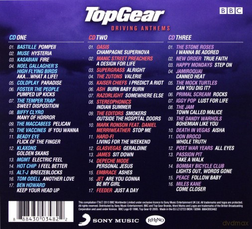 Top Gear-Driving Anthems [3CD]