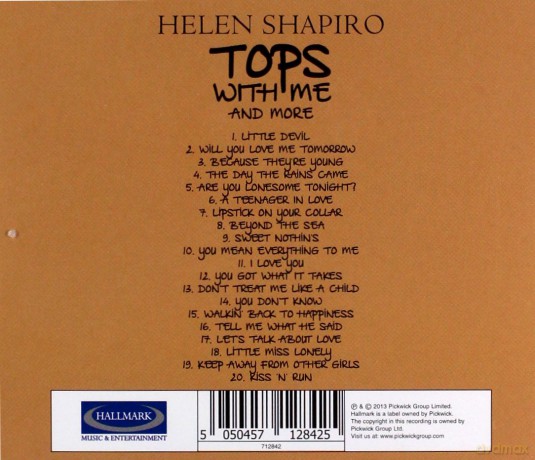 Helen Shapiro: Tops With Me And More [CD]