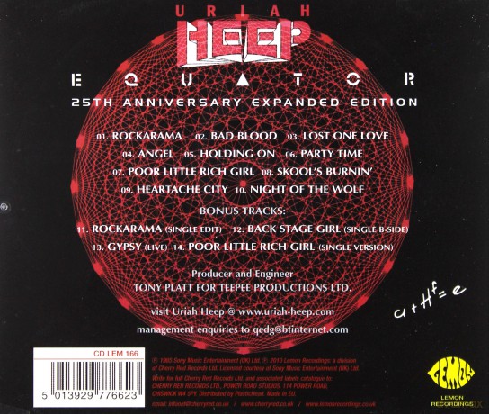 Uriah Heep: Equator [CD]