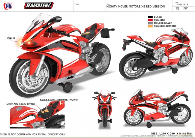 DUMEL Flota Miejska- Motocykl Sportowy Czerwony