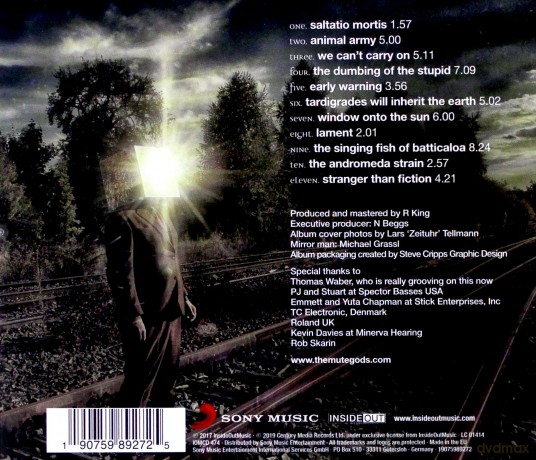 The Mute Gods: Tardigrades Will Inherit The Earth [CD]