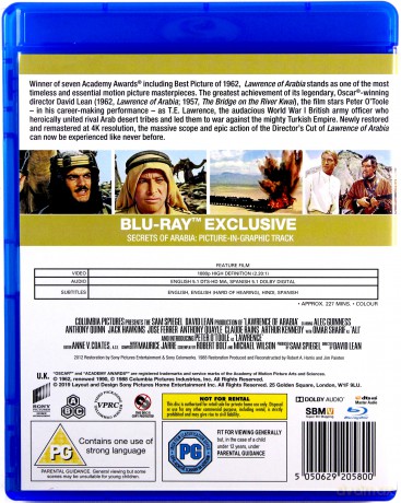 Lawrence of Arabia (Restored Version) [2xBlu-Ray]