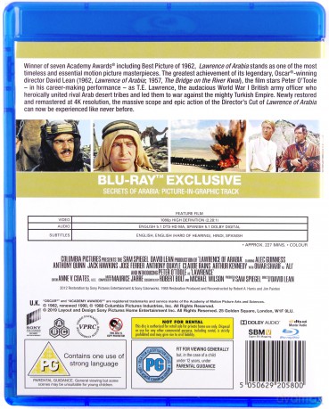 Lawrence of Arabia (Restored Version) [2xBlu-Ray]