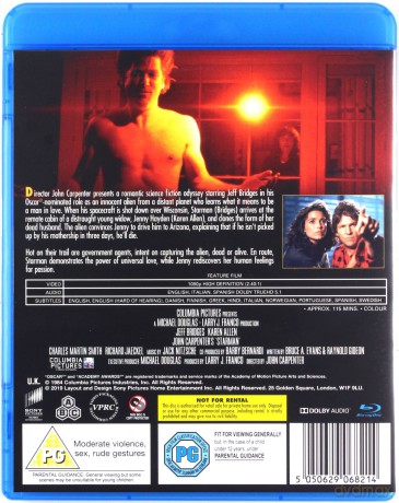 Starman (Gwiezdny przybysz) [Blu-Ray]