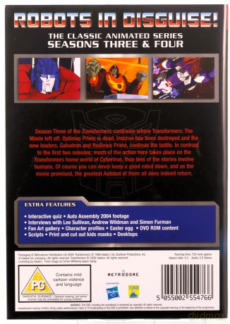 Transformers Season 3-4 [4DVD]