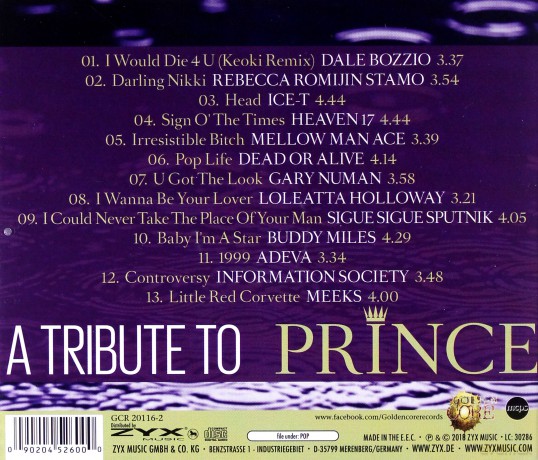 Tribute To Prince [CD]