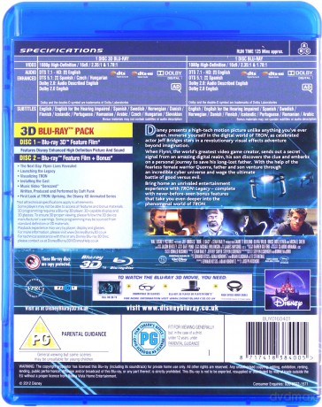 Tron Legacy (Dziedzictwo) [Blu-Ray 3D]+[Blu-Ray]