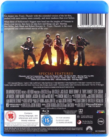 Tropic Thunder (Jaja w tropikach) [Blu-Ray]+[DVD]