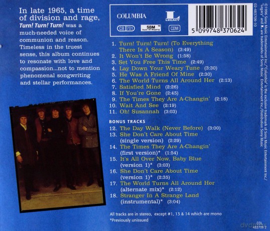 Byrds: Turn Turn Turn [CD]