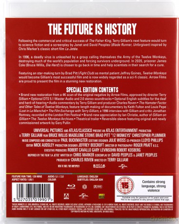 Twelve Monkeys (12 małp) [Blu-Ray]