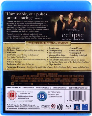 Twilight Saga New Moon (Saga Zmierzch. Księżyc w nowiu) [Blu-Ray]