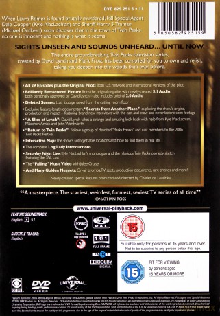 Twin Peaks Definitive Gold Box Edition Slimline Packaging [10DVD]