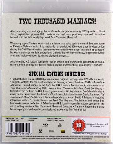 Two Thousand Maniacs [Blu-Ray]