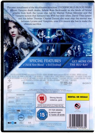 Underworld: Blood Wars [DVD]