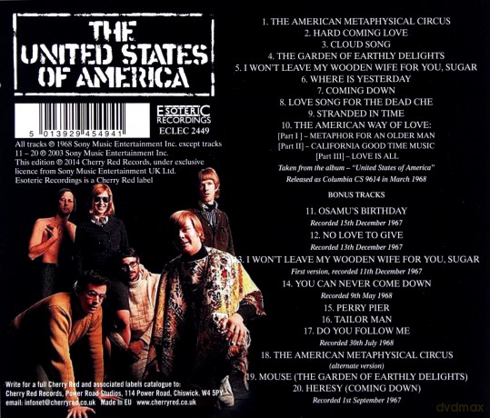 The United States Of America: The United States Of America [CD]