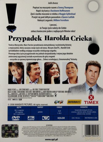 Przypadek Harolda Cricka (digipack) [DVD]