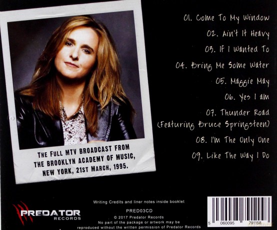 Melissa Etheridge Ft. Bruce Springsteen: Unplugged [CD]